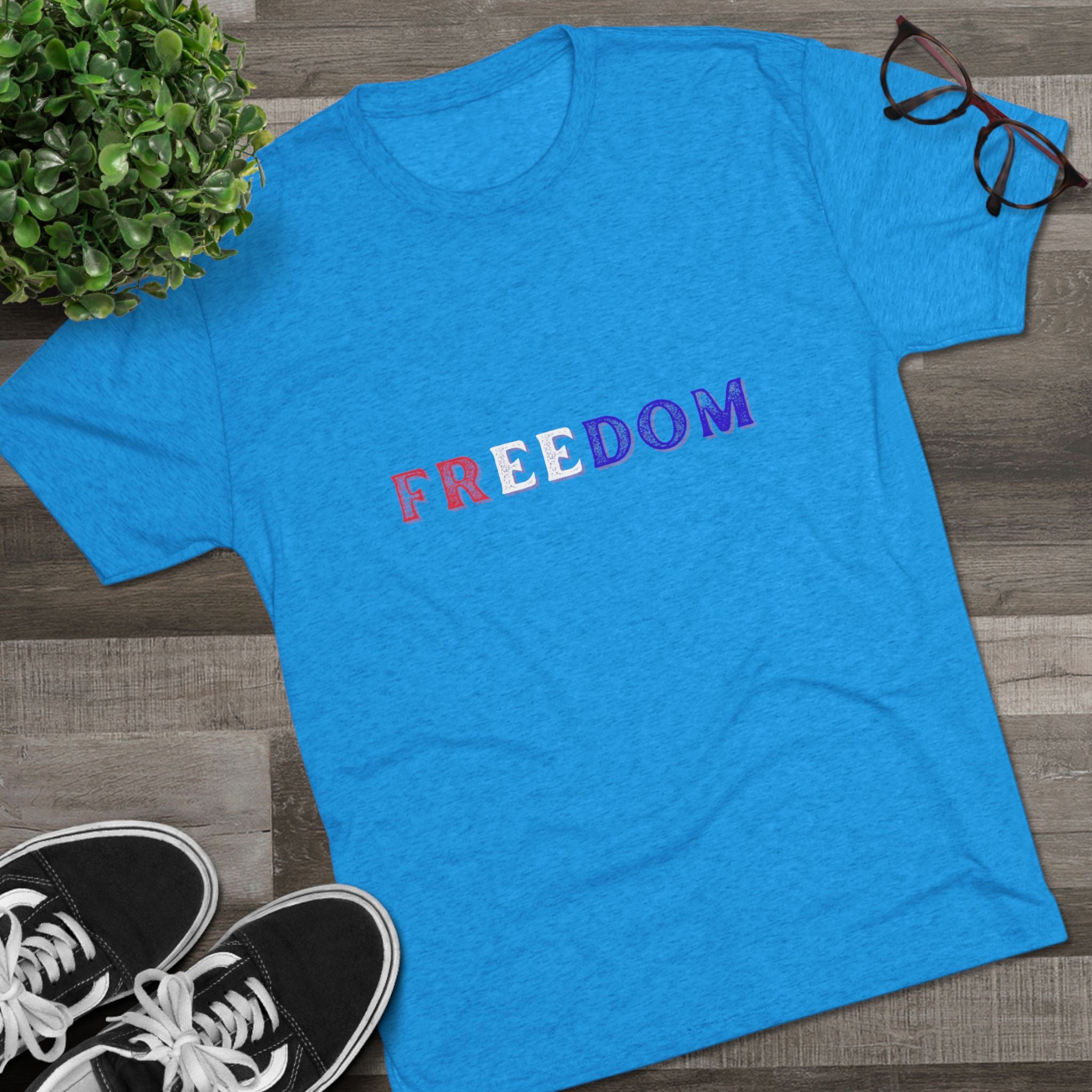 Freedom Quote Unisex Crew Tee - Casual Wear, Gift for Friends, Activism, Statement Shirt, Summer Style